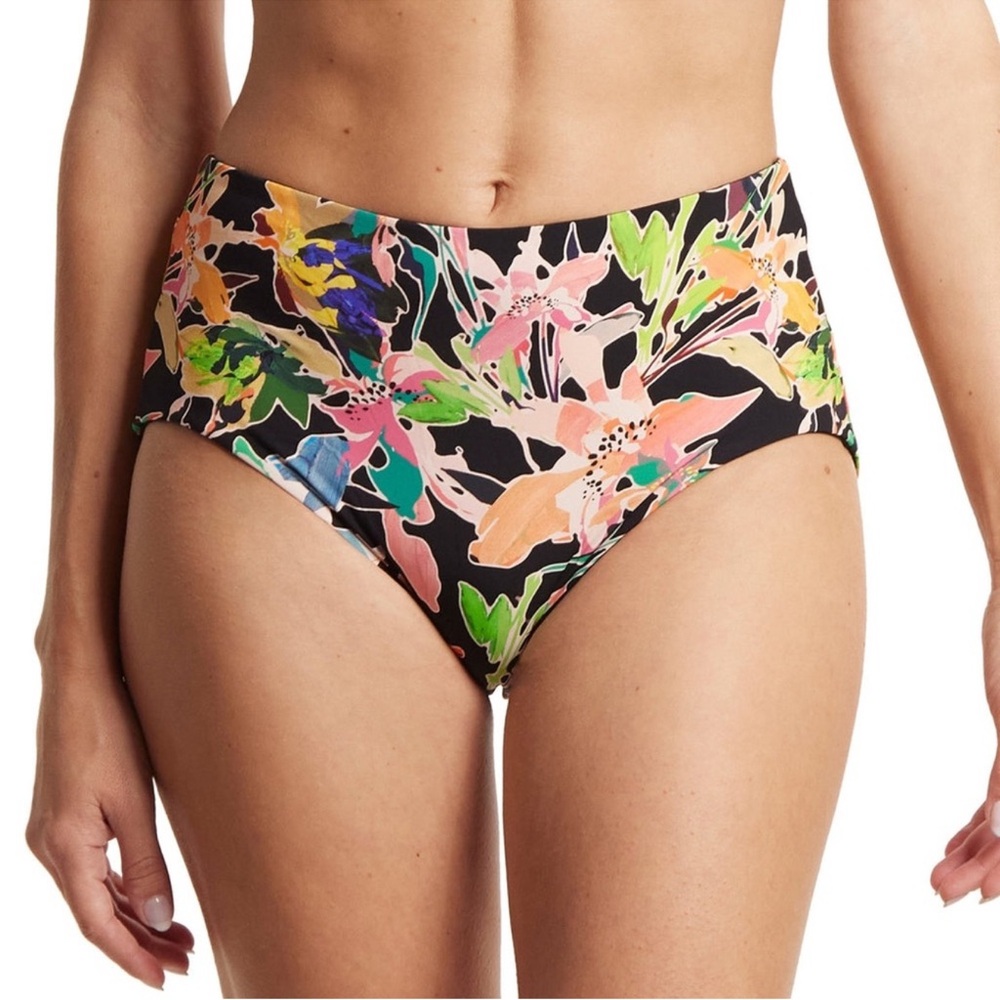NWT Hanky Panky Floral High-Waisted Bikini Bottom